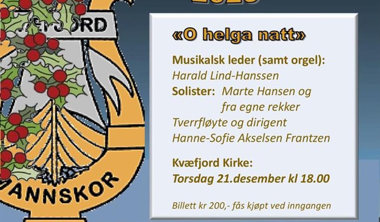 Julekonsert med Kvæfjord mannskor