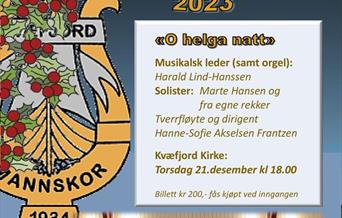 Julekonsert med Kvæfjord mannskor
