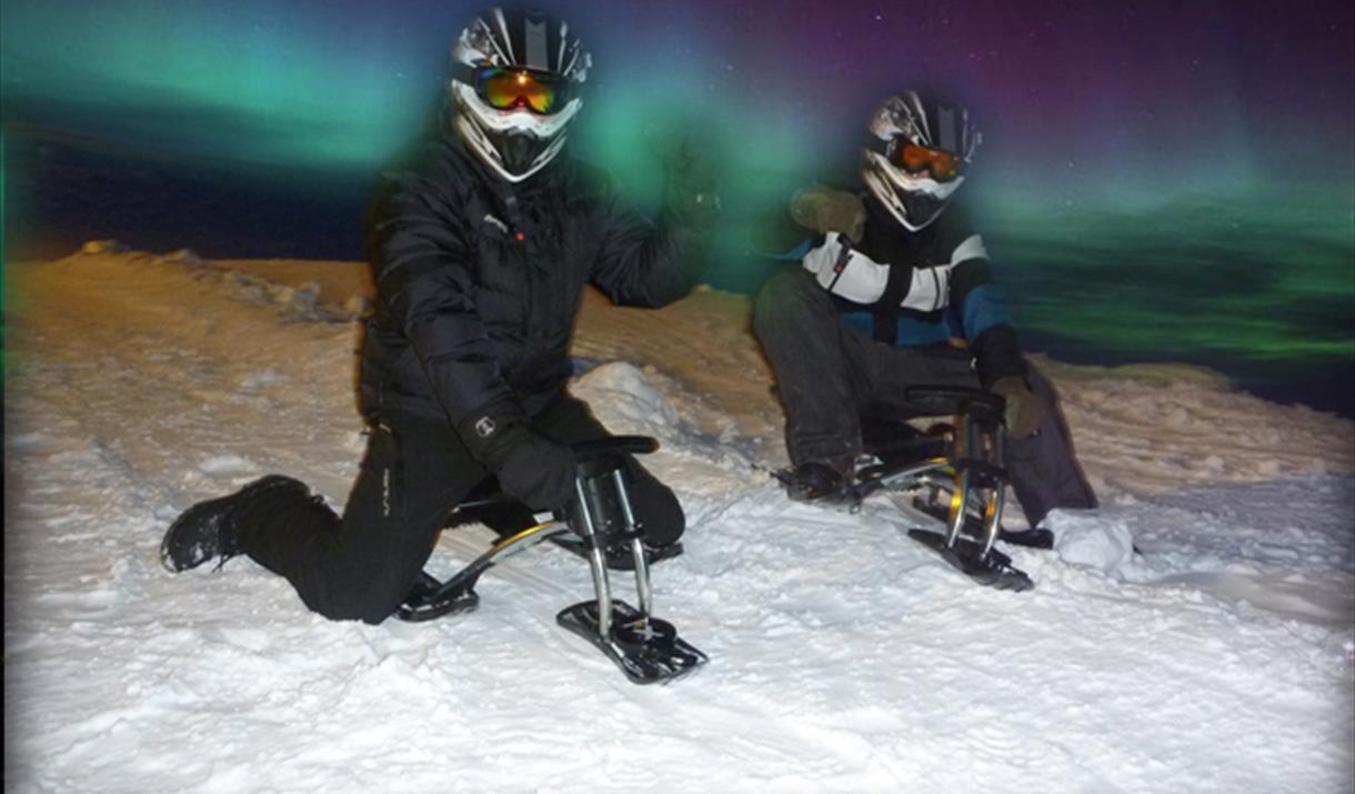 Snow Fun på Aurora Lavvo Camp